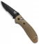 Benchmade Griptilian AXIS Lock Knife Sand (3.45" Black Serr) 551SBKSN-S30V