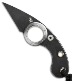 Fred Perrin Mini La Griffe Friction Folder Stainless Steel (1.5" Black)
