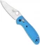 Benchmade Mini Griptilian AXIS Lock Knife Blue (2.91" Satin) 555HG-BLU