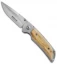 Marttiini MFK-3 Liner Lock Knife Curly Birch (3.5" Mirror) 910112