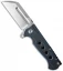 Andre de Villiers Mid-Tech Butcher Frame Lock Knife Blue Fade (3.75" Satin) AdV