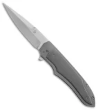Jason Clark Custom Hybrid Drop Point Frame Lock Knife Zirconium (3.625" Satin)