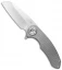 Curtiss Knives F3 Sheepsfoot Frame Lock Knife Titanium (3.25" Satin)