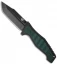 Benchmade Vicar Liner Lock Knife Green/Black G-10 (3.86" Black) 757BK