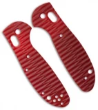 Custom Replacement Mini Griptilian Handle Sculpted Red G-10