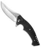 Walter Brend Custom Mamba Flipper Knife Carbon Fiber (3.75" Mirror Satin)