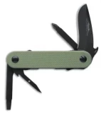 Emerson Multitasker EDC-2 Multi-Tool Liner Lock Knife OD Green (2.625" Black)