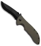 Emerson Jungle Commander BT Knife Jungle Green G10 (3.75" Black Serr)