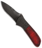 Burr Oak Knives Viper Basic Knife Carbon Fiber/Micarta (3.5" Gray)