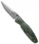 Mcusta Rikyu Liner Lock Knife Green Micarta (3.75" Damascus) MC-0184D