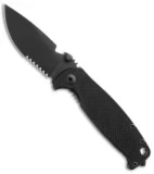 DPx HEST/F 2.0 Triple Black Special Edition T3 Knife G10/Ti (3.25" Black Serr)