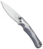 Gavko Custom Friction Folder Knife Purple SW Titanium (3" Stonewash)