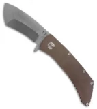 Medford TFF-2 Flipper Frame Lock Knife Bronze Al (4" Satin) MKT