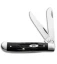 Case Mini Trapper Knife 3.5" Jigged Black Buffalo Horn (BH207 SS) 65016