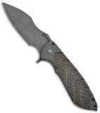 Ferrum Forge One-Off BAK Flipper Knife Titanium (4" Stonewash)