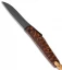 Hiroaki Ohta Knives OFF-L Friction Folder Knife Snakewood (3" Black)