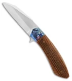 Mike Zscherny Knives Custom Liner Lock Knife Thunderstorm Kevlar (3.25" Satin)