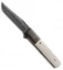 Chuck Gedraitis Yakuza Liner Lock Knife Zirconium/Micarta (3.75" Damascus)