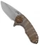 Curtiss Knives F3 Compact Knife Bronze Ti Flipper Folder (2.31" Stonewash)