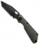 Strider Knives SnG-CC Tanto 3/4 OD Green Knife (3.5" Black)