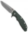 Hinderer Knives XM-18 3.5 Spanto Flipper Knife Foliage Green G-10 (Stonewash)