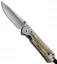 Chris Reeve Large Sebenza 21 Knife w/ Mammoth Bark Inlay (3.625" Plain)