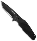 Schrade Tanto Liner Lock Knife G10 (3.5" Black Serr) SCH108TBS