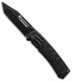 Smith & Wesson Bullseye Tanto Folding Knife (Black Plain) CK112