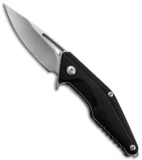 Brous Blades Mini Division Flipper Knife Black G-10 (3.5" Stonewash)