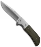 Chuck Gedraitis Pathfinder Flipper Knife Ti/Micarta (3.5" Satin Plain)