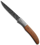 Chuck Gedraitis Tactical Gentleman Folder Micarta Knife (3.375" Damascus)
