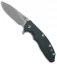 Hinderer Knives XM-18 3.5 Slicer Flipper Knife Green G-10 (Stonewash)