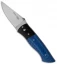 O'Hare Knives Tailfin Folder Blue Twill/G10 Knife (2.75" Satin)