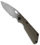 Strider Knives Duane Dwyer Custom SnG Razor Wire CC Clip Point Knife Green G-10