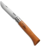 Opinel No 12 Folding Knife Beechwood Carbon Steel (4.75" Satin) #12