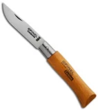Opinel Knives No. 4 Carbon Steel Folding Knife Beechwood (2" Satin) #4