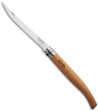Opinel No 15 Slim Stainless Steel Folding Knife Beechwood (5.875" Satin) #15