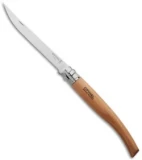 Opinel No 12 Slim Stainless Steel Folding Knife Beechwood (4.875" Satin) #12