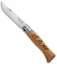 Opinel Knives No. 8 Stainless Steel Knife Oak (3.25" Satin) #8 SS Dogs