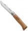 Opinel Knives No. 8 Stainless Steel Knife Olivewood (3.25" Satin) #8 SS
