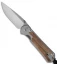 Chris Reeve Small Sebenza 21 Knife w/ Mammoth Bark Inlay (2.94" Plain)