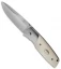 Fallkniven PXL Knife Ivory Micarta Folder (3.46" Satin)