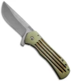 Doc Shiffer Custom Recon Knife Green Anodized Titanium (3.5" Stonewashed)