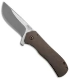 Doc Shiffer Custom Recon Knife Double Ano Titanium Flipper (3" Stonewashed)