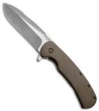 Doc Shiffer Custom Designated Marksman Knife Titanium Flipper (3.5" Plain)
