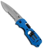 Kershaw Select Fire Knife Blue Multi-Tool (3.375" Bead Blast Plain) 1920BLSTWM