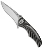 Brian Tighe Custom Tighe Coon Knife Fluted Titanium (3.75" Polished)