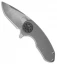 Curtiss Knives F3 Compact Knife Titanium Flipper Pivot (2.31" Stonewash Plain)