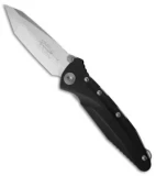 Microtech Aluminum Socom Delta Tanto Folding Knife (4" Satin Plain) A163-4