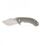 TuffKnives Custom Tanic Titanium Flipper Knife - Drop Point